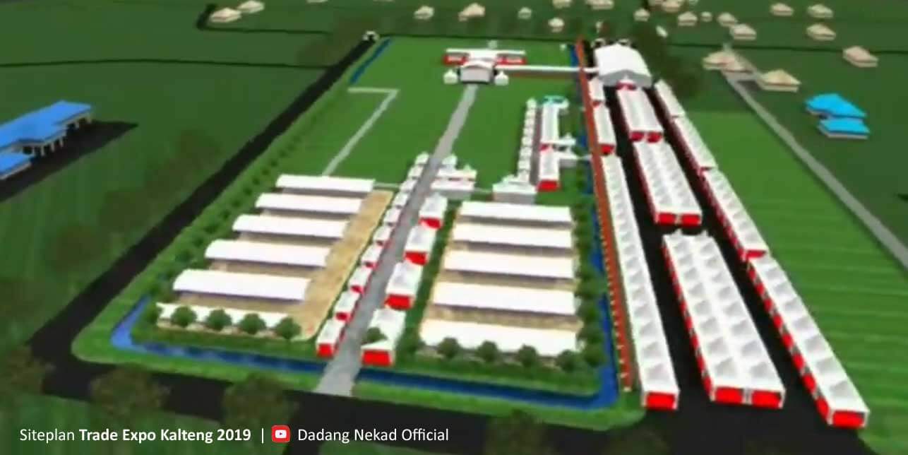 Site plan Trade Expo Kalteng 2019